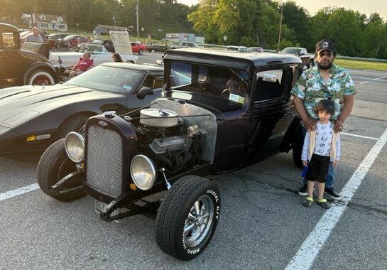 JUNE - Lenny Newkirk & 1931 Chevy Five Window Coupe.